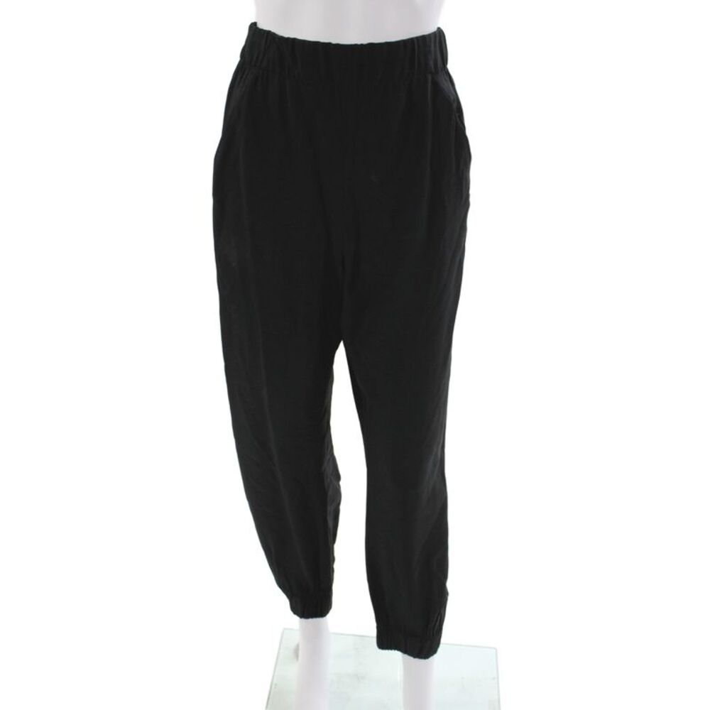 Maria + Cornejo Women Jogger Pants Black Pull On Size S